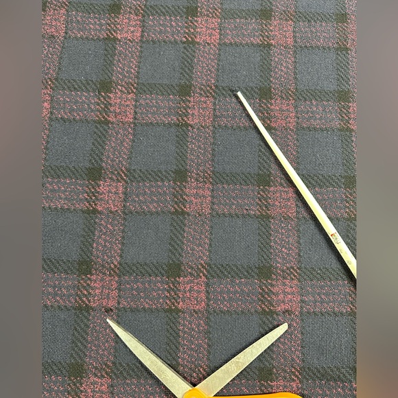 Theory Florencia Burgundy Plaid Wool Poncho Cape Turtleneck - Picture 13 of 13